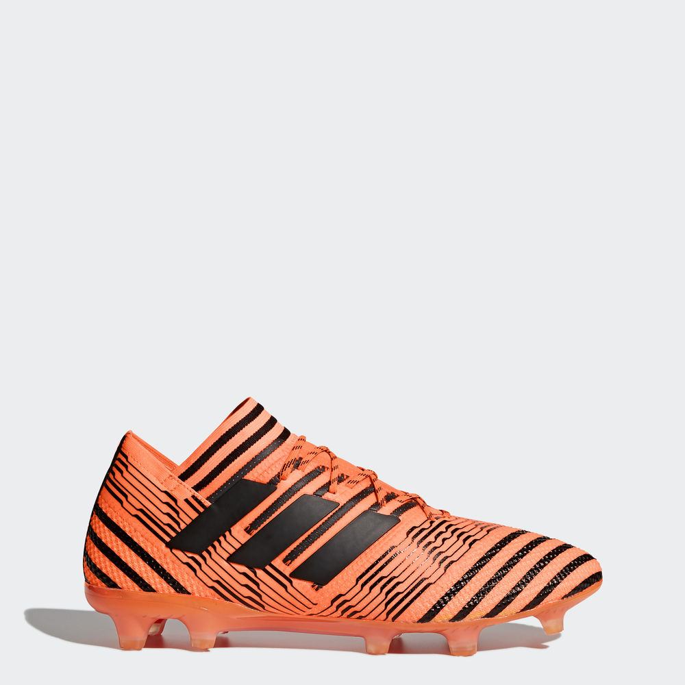 Adidas Nemeziz 17.1 Firm Ground - ποδοσφαιρικα παπουτσια ανδρικα - Πορτοκαλι/Μαυρα/Κοκκινα,Μέγεθος: